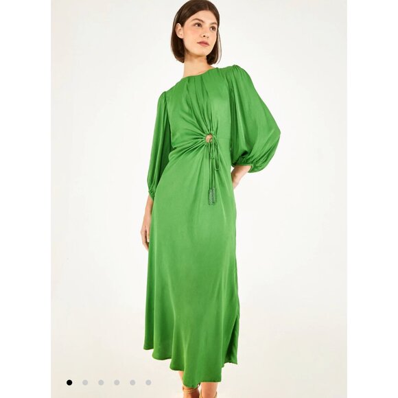 FARM Rio Dresses & Skirts - NEW FARM Rio Circle Cut Out Green Midi Dress (with tags)